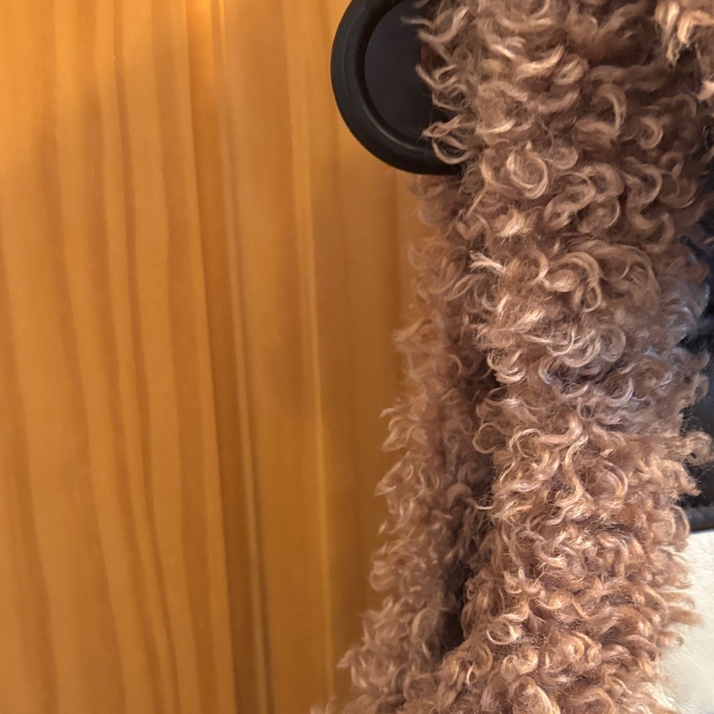 Brown and Cream Faux Fur Vest - Picture 8 of 12